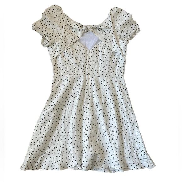 Loft Tie Back Black & White Mini Polkadot - Picture 3 of 11